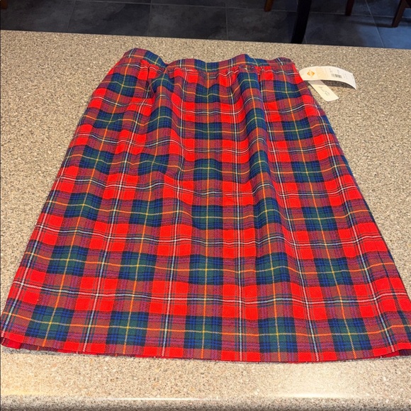 New Vintage 70s 80s Pendleton plaid boyd tartan skirt